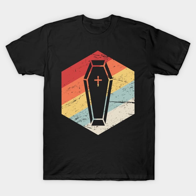 Retro Vintage Coffin Icon T-Shirt by MeatMan